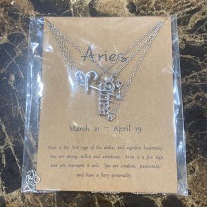 ♈️ Aries Silver Plated Necklace 3 Layer Brand New Sealed